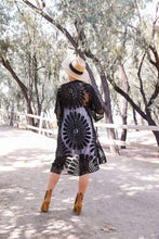 Load image into Gallery viewer, Black Bohemian Lace Embroidered Kimono
