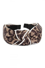 Load image into Gallery viewer, BROWN LEOPARD KNOTTED HAIR BAND
