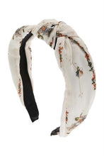 Load image into Gallery viewer, NATURAL FLORAL FABRIC PRINTED KNOTTED HEADBAND
