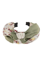 Load image into Gallery viewer, NATURAL DOUBLE KNOTTED FABRIC HEADBAND
