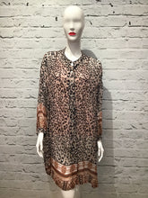 Load image into Gallery viewer, &#39;Alexa&#39; Italian Animal Print Silk Tunic
