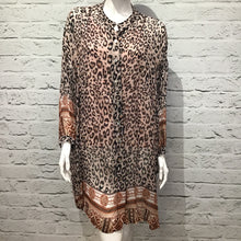 Load image into Gallery viewer, &#39;Alexa&#39; Italian Animal Print Silk Tunic
