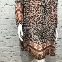 Load image into Gallery viewer, &#39;Alexa&#39; Italian Animal Print Silk Tunic
