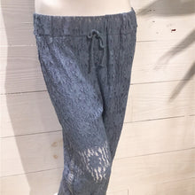 Load image into Gallery viewer, Denim Blue Lace Italian Pant
