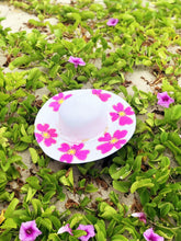 Load image into Gallery viewer, Fuchsia &#39;Hibiscus&#39; HandMade Sun Hat
