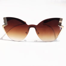 Load image into Gallery viewer, Gold &#39;Lighting&#39; Brown Gradient Sunglass
