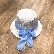 Load image into Gallery viewer, Baby Blue Bow Bucket Hat
